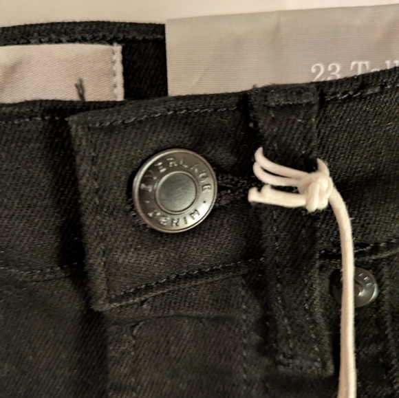 Everlane Black Tall High Rise Skinny Jeans NWT 23 - Picture 9 of 11
